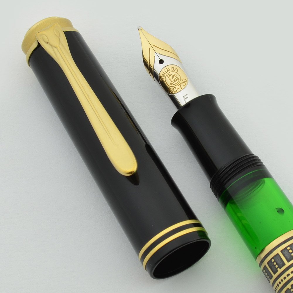 Pelikan M700 Toledo Fountain Pen - Black, Engraved Vermeil, Fine